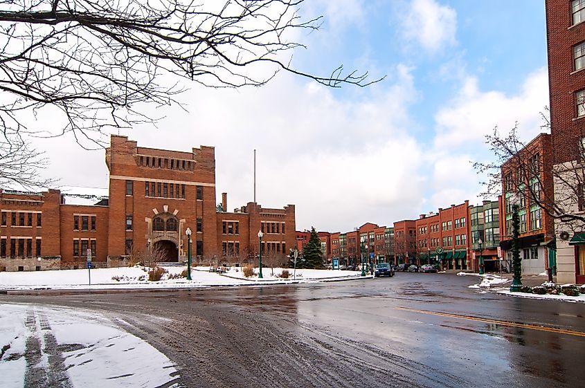 The old armory in Syracuse, New York
