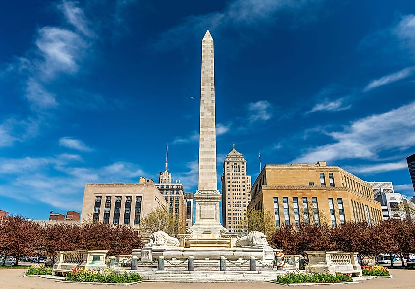 McKinley Monument on Niagara Square in Buffalo, New York. 