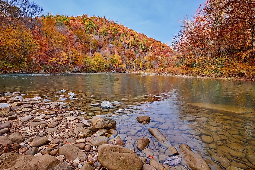 The Cumberland River at Big South Fork National River and Recreation Area