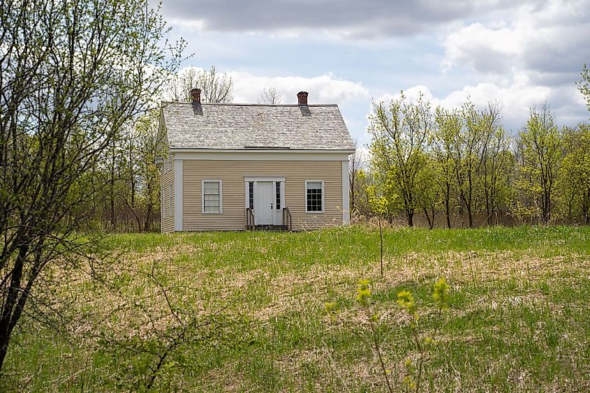 Historic Pierre Bottineau House in Elm Creek Park Reserve in Maple Grove, Minnesota