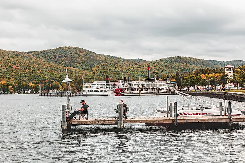 Fall in Lake George, New York.