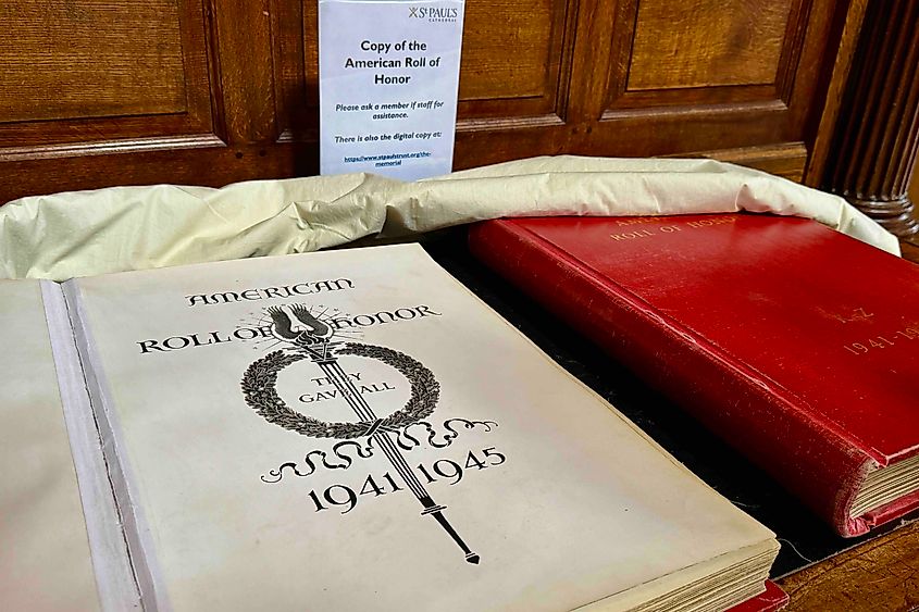 The public copy of the Roll of Honor. Image credit: Bryan Dearsley