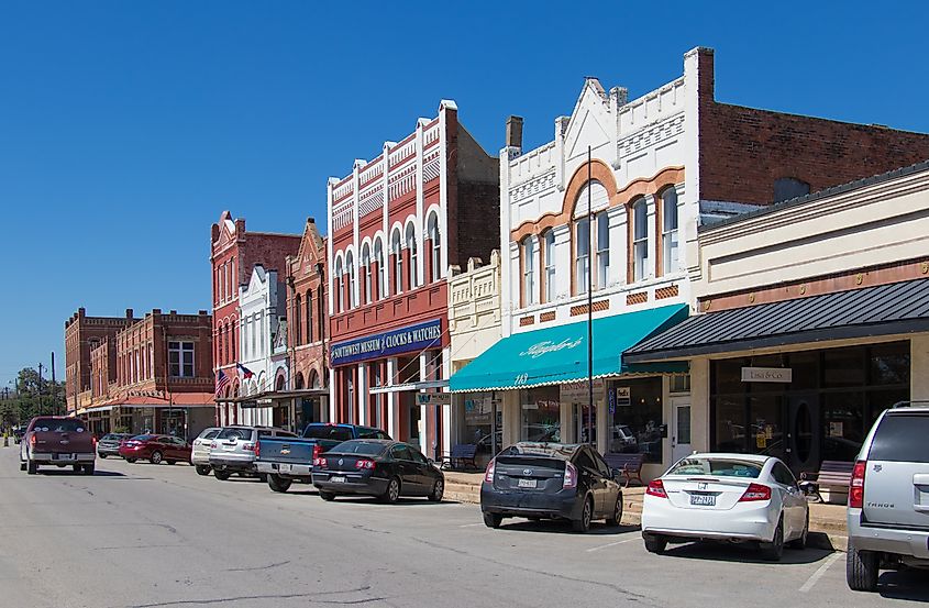 Downtown Lockhart, Texas.
