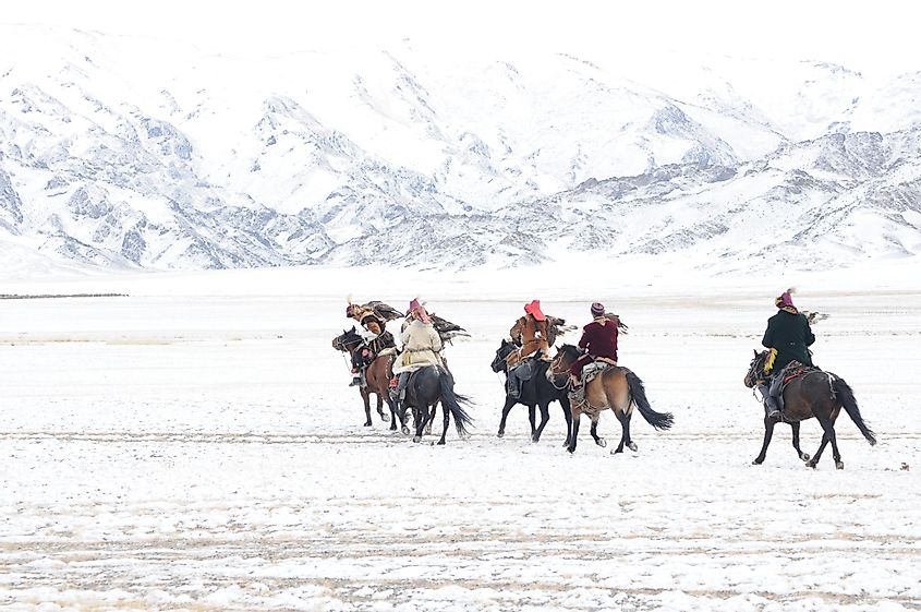 Зима в Монголии