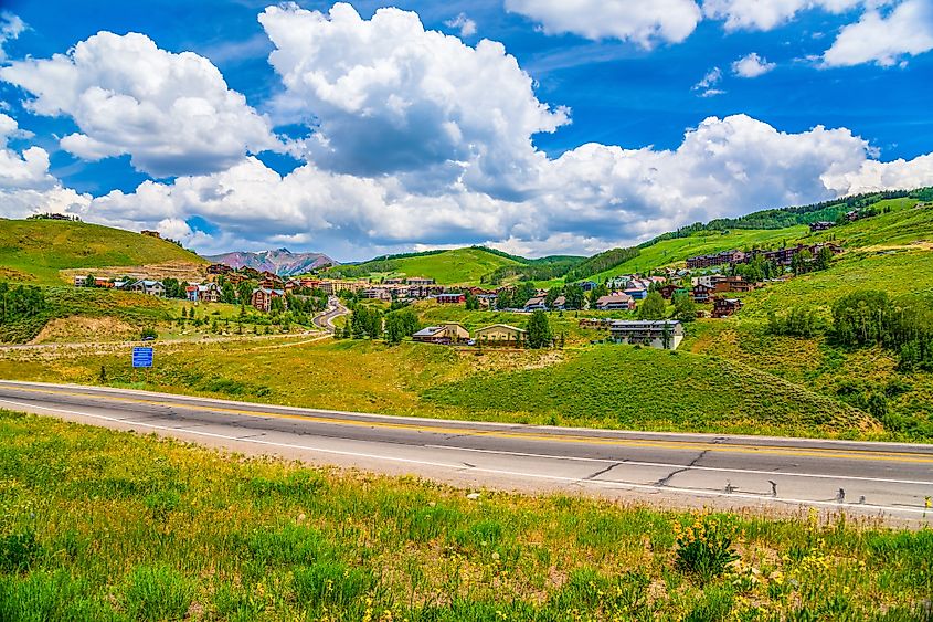 Crested Butte draped in fall colors.