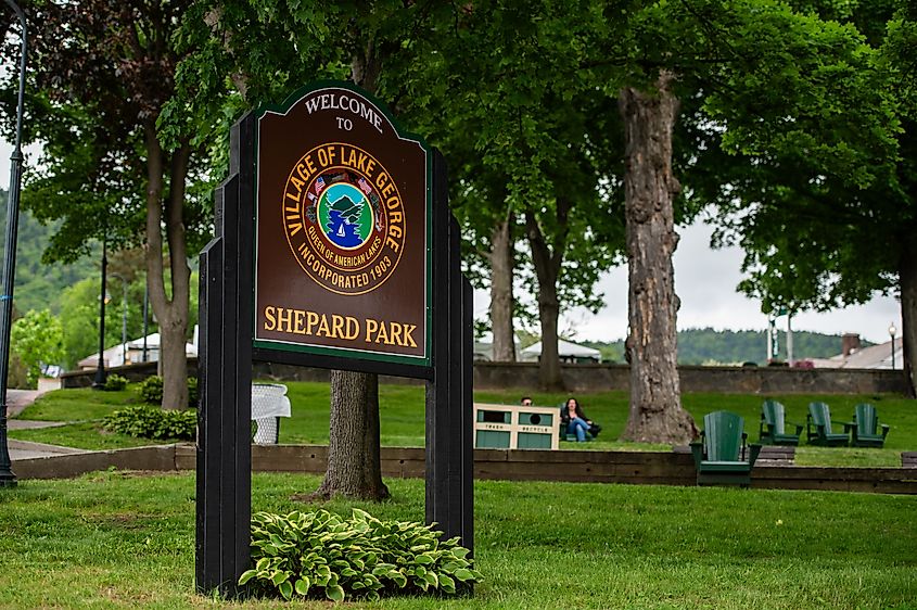 Shepard Park in Lake George, New York.