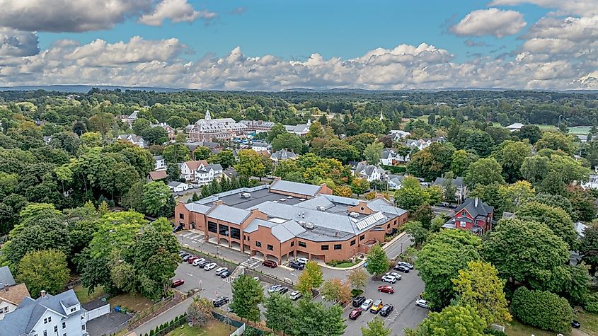 Aerial view of Wallingford.