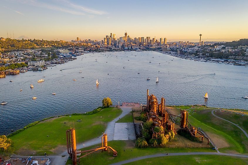 The Gas Works Park in Seattle during daytime