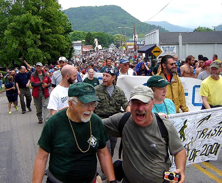 An Appalachian Trail Day in Damascus. Via Wikimedia Commons / Metayel - Own work, Public Domain.