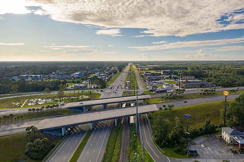 Aerial photo of Kingsland GA