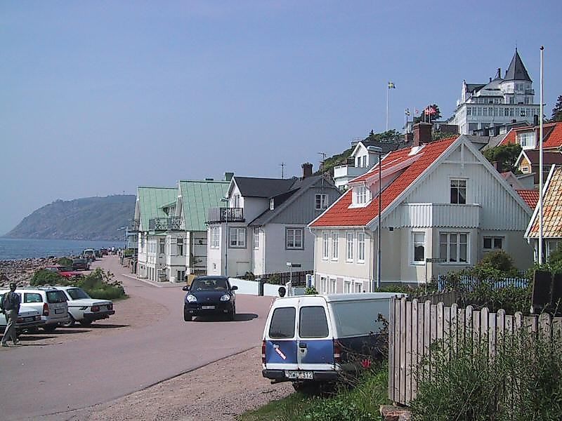 Mölle harbor below the Kullaberg cliffs, Sweden.
