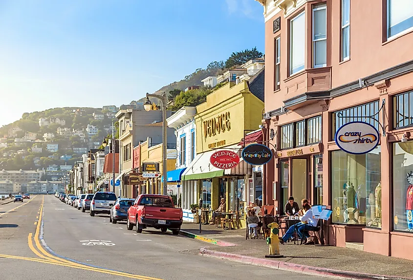 Downtown Sausalito, California. Image credit f11photo via Shutterstock