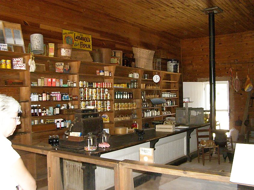 Inside the Carter Store.
