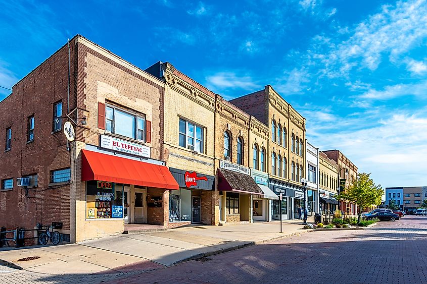 Street view in Woodstock, Vermont