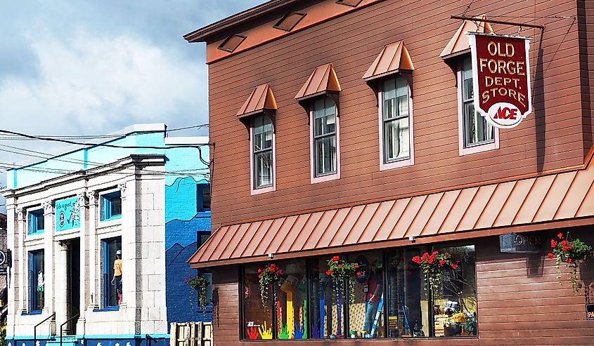 Shops and businesses in Old Forge, NY