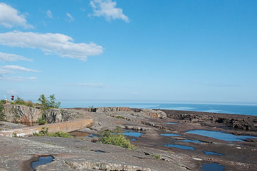 Shoreline of Grand Marais, Minnesota, along the North Shore Tour.
