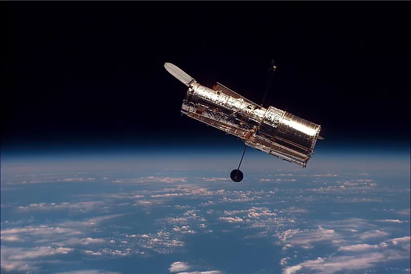 Hubble in orbit