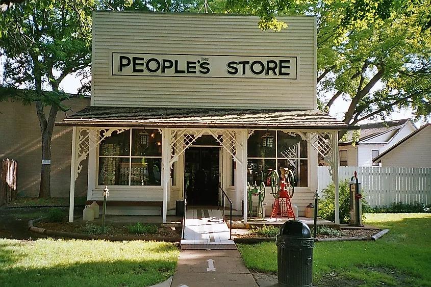 The People's Store in the Pioneer Village in Minden, Nebraska. 