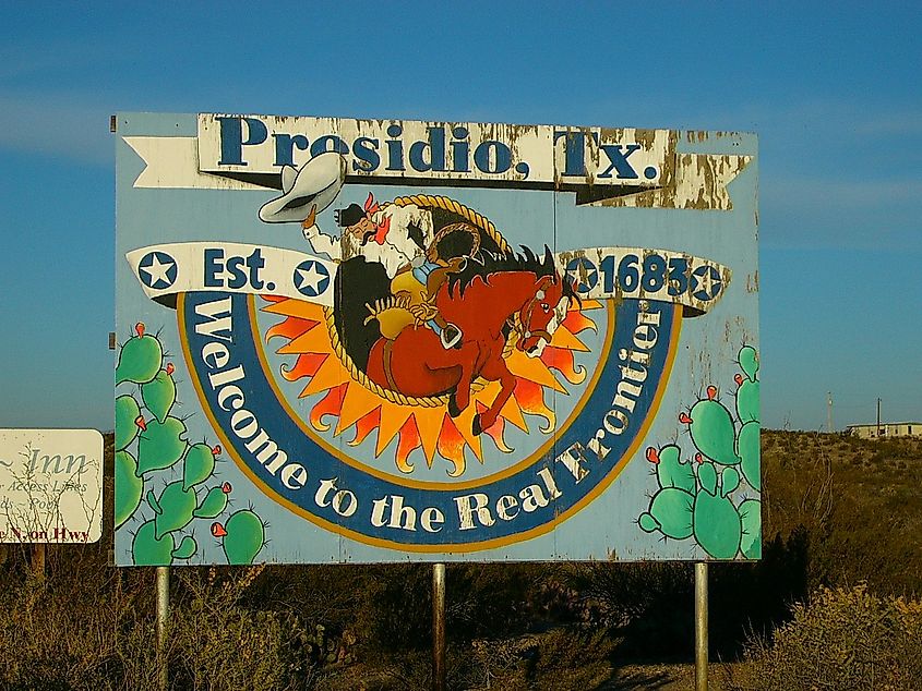 Sign of Presidio, Texas.