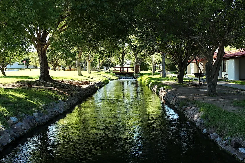 Creek at Balmorhea State Park in Texas
