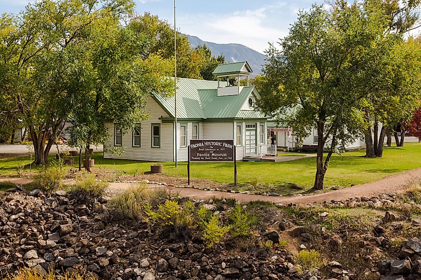 Exterior of the Paonia Museum in Paonia, Colorado.