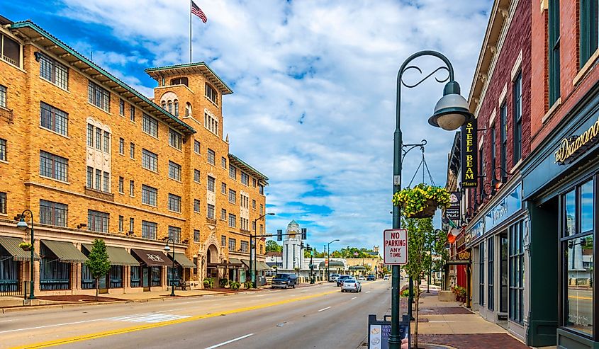 Downtown St. Charles, Illinois.