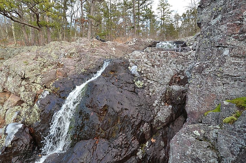 The Mina Sauk Falls in the Taum Sauk Mountain State Park