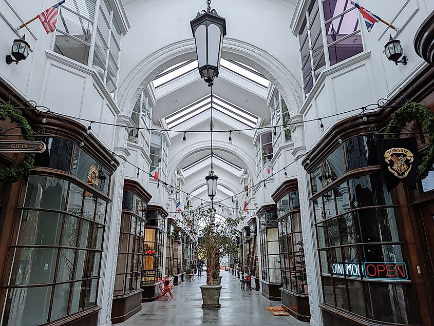 The Burlington Arcade in Pasadena, California.