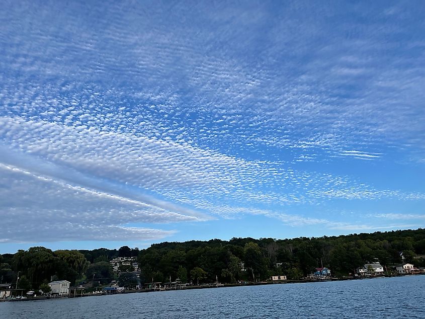 Spectacular Sky at Seneca lake in Lodi, New York