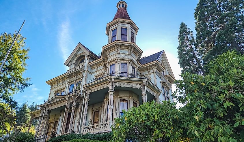 Captain George Flavel House Museum is now a house museum in Astoria, Oregon, United States. It was built in 1885 in the Queen Anne architectural style, by George Flavel, a Columbia River bar pilot