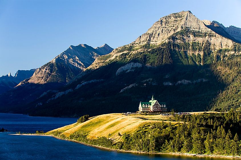Waterton Lakes National Park is in southern Alberta, Canada.