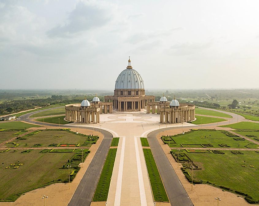 Basilica of Our Lady of Peace in Yamoussoukro, Ivory Coast