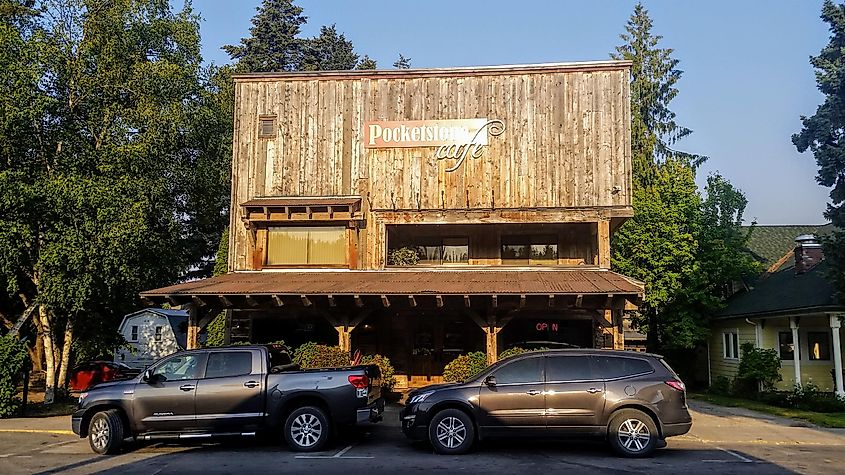 A cafe in Electric Avenue, Montana. 