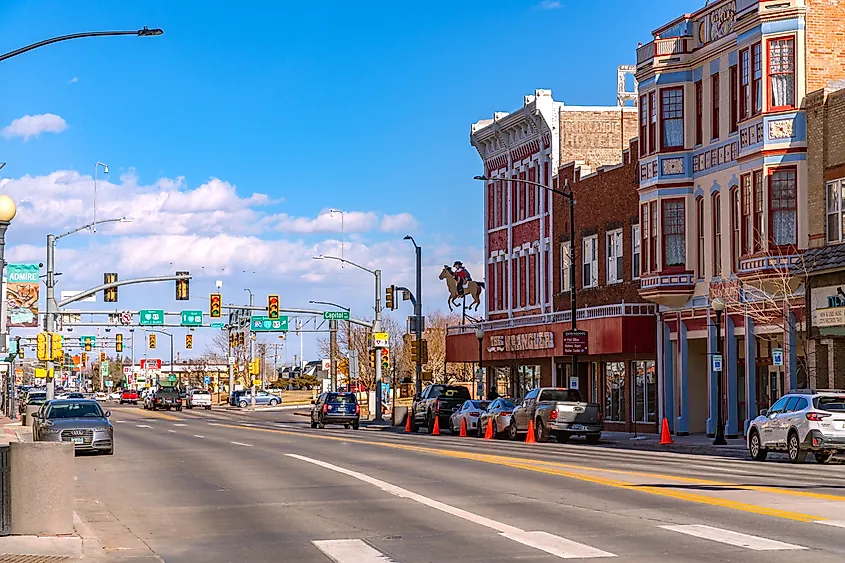 Downtown Laramie, Wyoming.