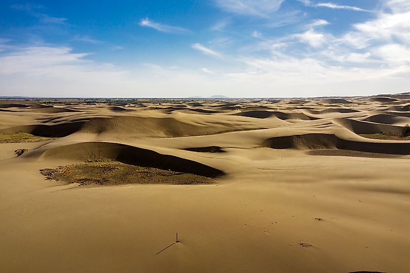 A view of the St. Anthony Sand Dunes near St. Anthony, Idaho.
