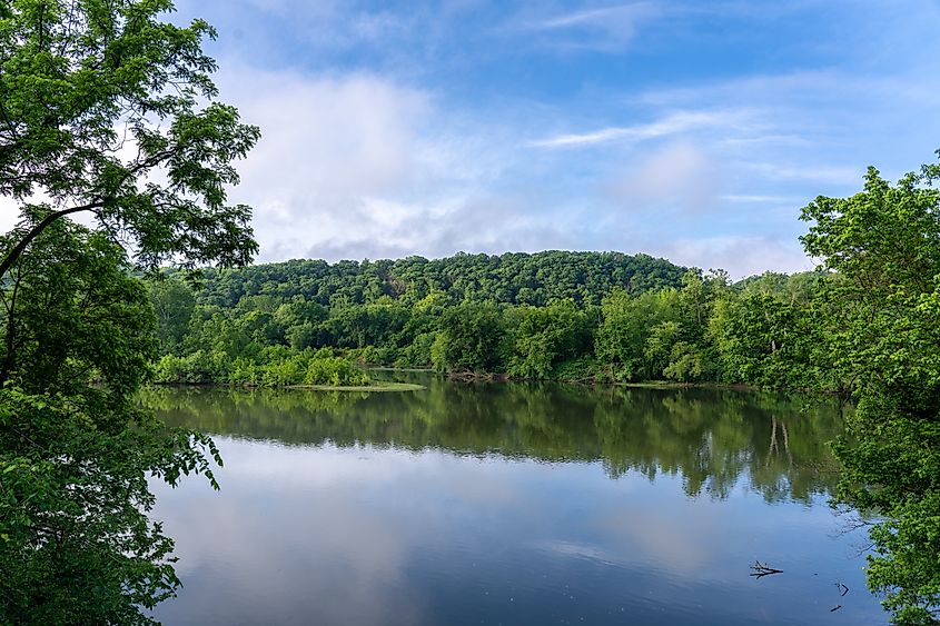 A view of the Potomac River.