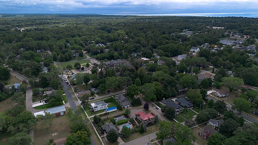 Aerial view of Douglas.