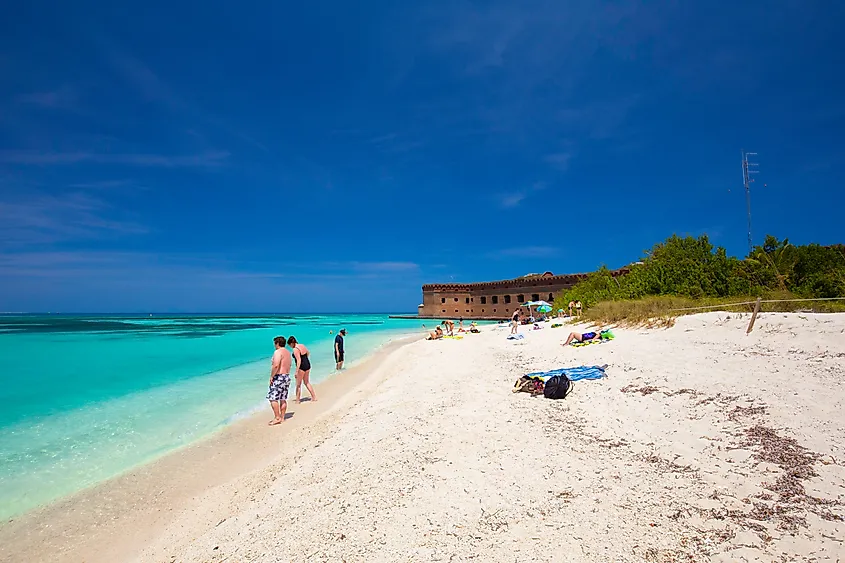 Gulf of Mexico in the Dry Tortugas National Park in Florida