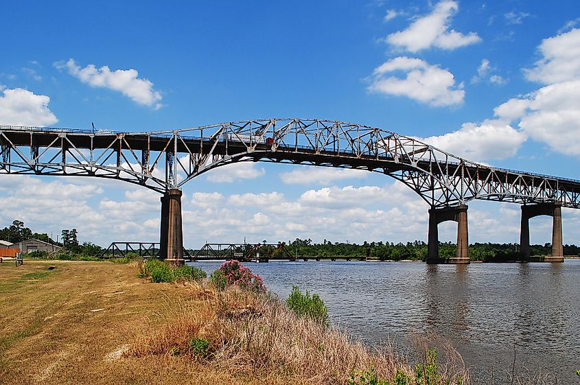 I-10 Calcasieu River Bridge, Lake Charles, Louisiana.
