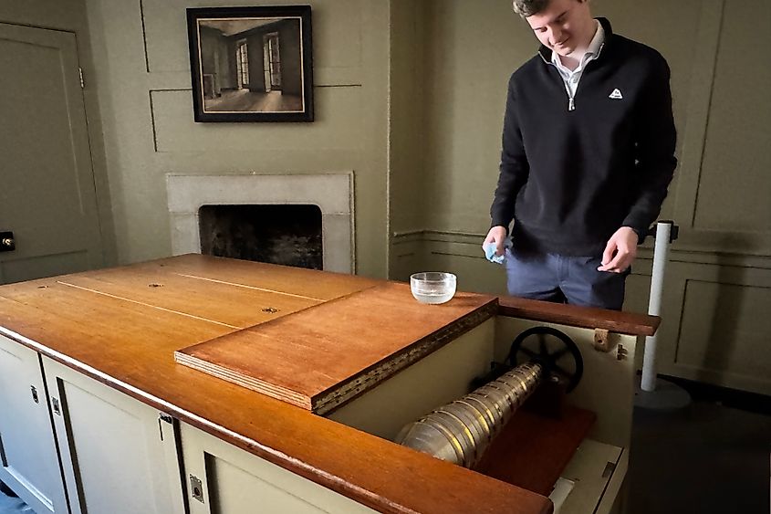Replica of Franklin's glass harmonica Image credit Bryan Dearsley