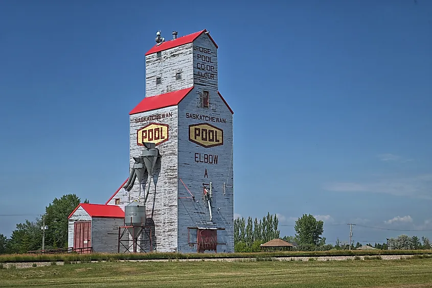 The Elbow, Saskatchewan grain elevator.