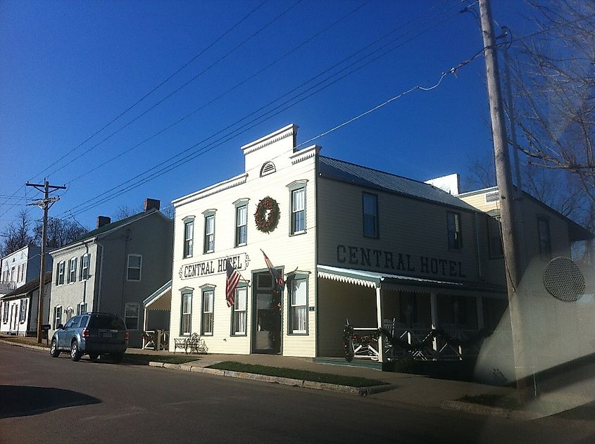 Central Hotel in New Haven, Missouri.