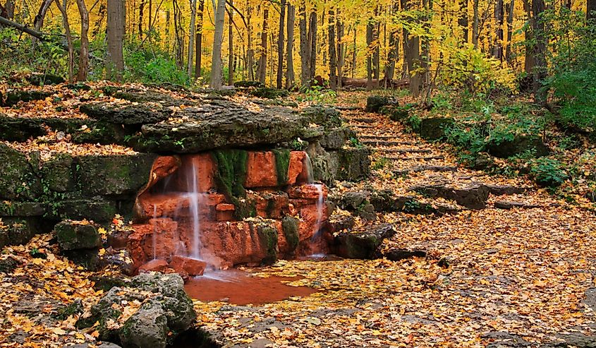 Glen Helen Nature Preserve in Yellow Springs, Ohio, USA
