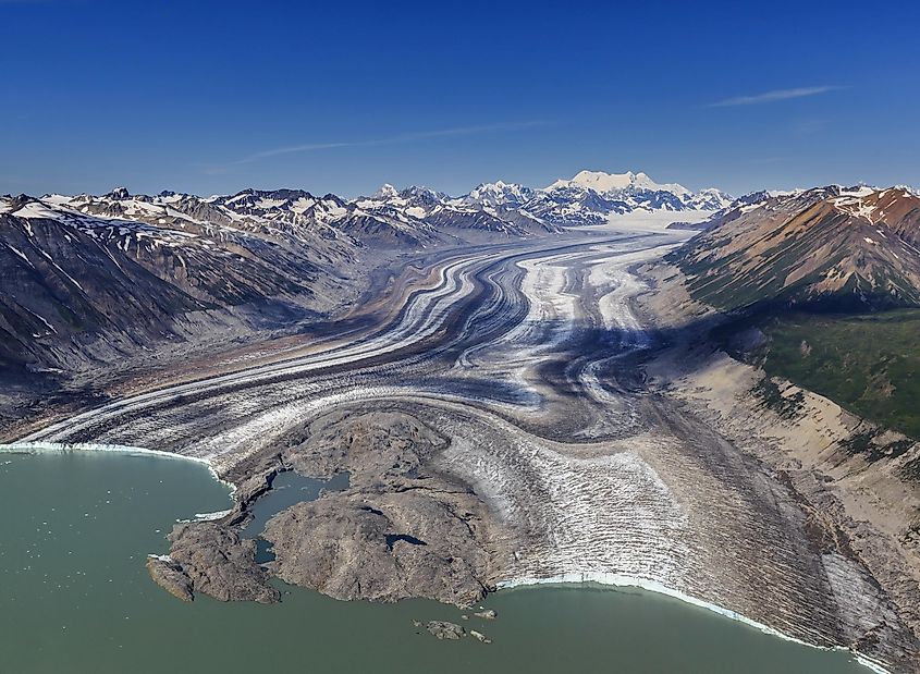 Ice field in the Kluane national park, Yukon, Canada