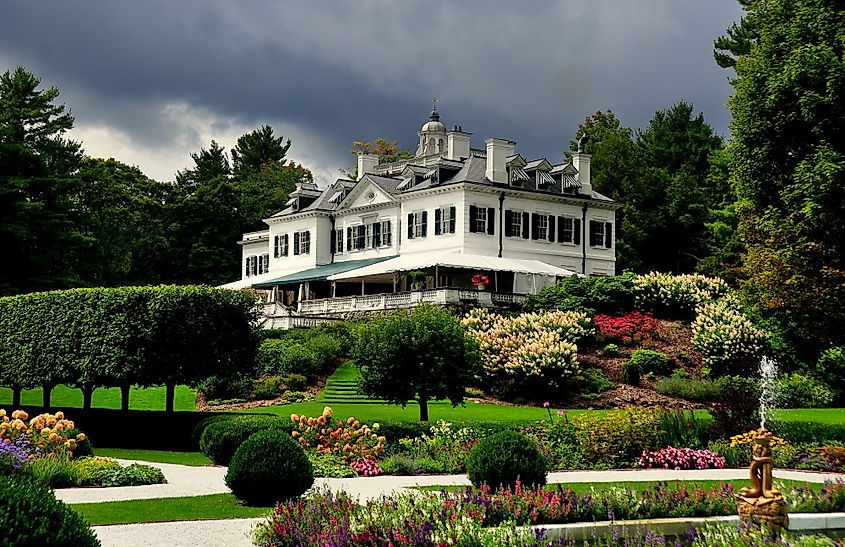 The Mount - the home of the American author Edith Wharton in Lenox, Massachusetts