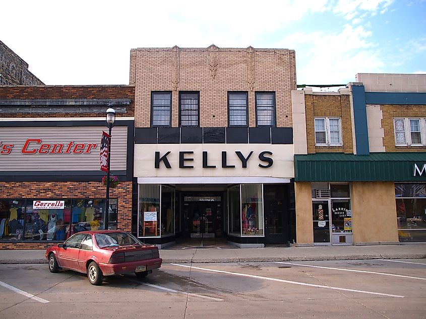 Downtown Devils Lake, North Dakota.