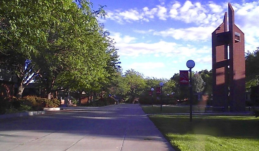 Northwest College campus view, Powell, Wyoming