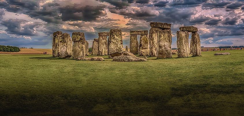 Stonehenge Under Nimbostratus Clouds