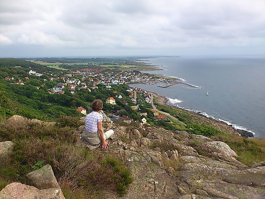 The Swedish coast of Kattegat Bay. 