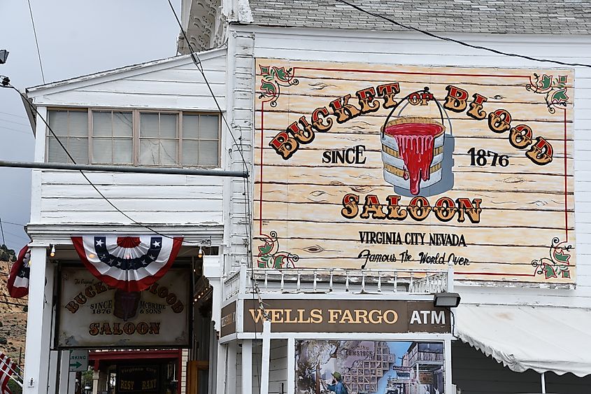 Bucket of Blood Saloon in Virginia City, Nevada.